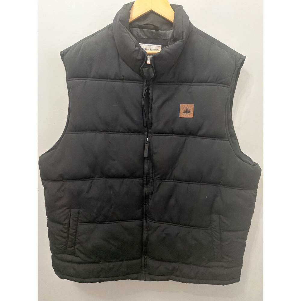 Field & Stream Men's Black Puffer Vest Jacket Size 2XLT (Big & Tall)